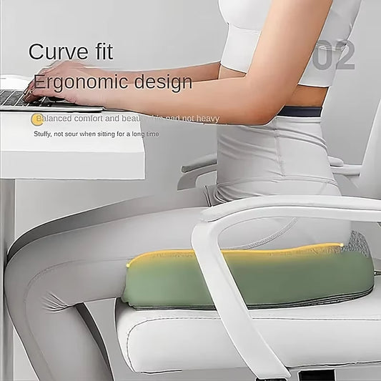 Coussin Siège Ergonomique Mousse à Mémoire de Forme – Anti-Douleur, Base Antidérapante